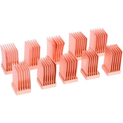GPU RAM Copper Heatsinks 6,5x6,5mm (kupfer, 10 Stück)