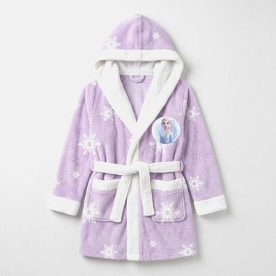 Disney Frozen Kinder Morgenmantel mit Applikationen für Badezimmer Reisen und