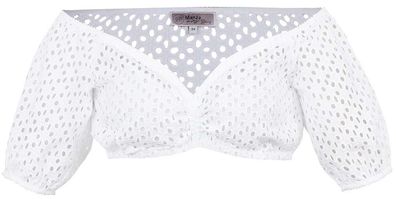 Dirndlbluse Diedorf weiß - Größe: 34
