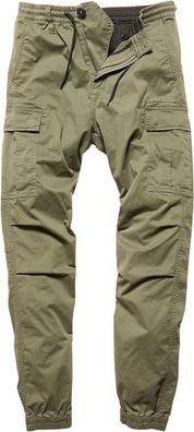 Vintage Industries Chino Hose Vince Cargo Jogger Olive