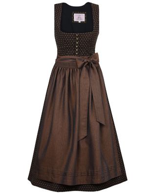 Dirndl Ehrwald 75cm Länge espresso - Größe: 34
