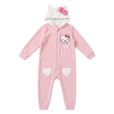 Sanrio Hello Kitty Kinder Schlafanzug mit Applikationen Nacht Zuhause gemütliche