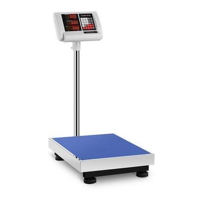 Plattformwaage für Lagerhallen, 40 x 50 cm, Netzteil + Batterie, 300 kg / 50 g