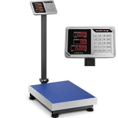LED-Zählplattformwaage für Lagerhallen, 45 x 60 cm, 150 kg / 20 g