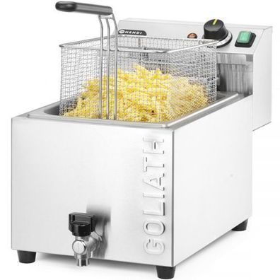 Die leistungsstärkste Fritteuse mit Wasserhahn: HENDI Goliath 400V 10,2kW 10L