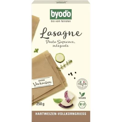 Byodo Bio Vollkorn Lasagne 250 g