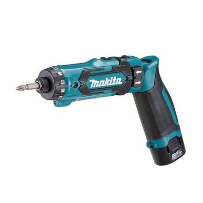 Makita Akku-Knickschrauber Makita DF012DSE + 2x Akku 7,2 V / 1,5 Ah