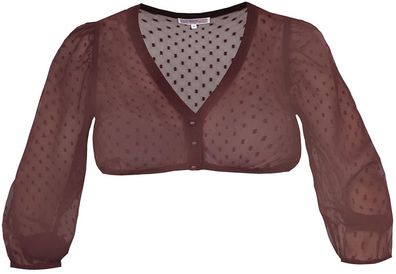 Dirndlbluse Ahorntal bordeaux - Größe: 30