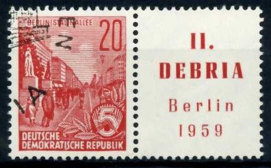 DDR Zusammendruck Nr WZd19 gestempelt WAAGR PAAR X6CCF3A