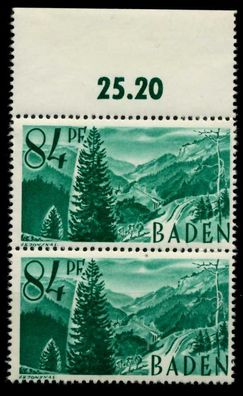 FZ BADEN 1. Ausgabe Spezialisiert Nr 12yvI+12yv X7BD02A