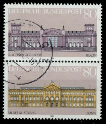 BRD ZD AUS BLOCK 20 Nr 1287 + 1288 gestempelt SENKR PAAR X898D72