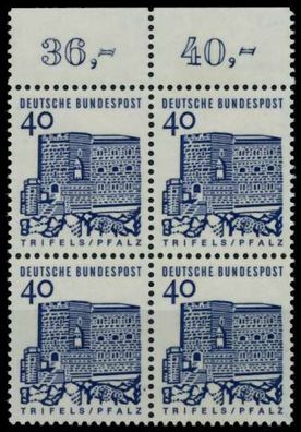 BRD DS D-BAUW. 1 Nr 457 postfrisch Viererblock ORA X8AE0D2