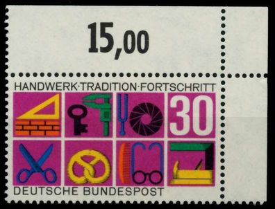 BRD 1968 Nr 553 postfrisch ECKE-ORE X8C6CA2