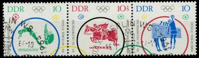 DDR Zusammendruck Nr WZd132 gestempelt 3ER STR X8D5242