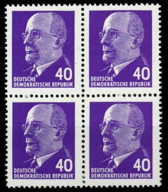 DDR DS WALTER Ulbricht Nr 936XyII postfrisch Viererbloc X8DBD1A