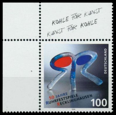 BRD 1996 Nr 1859 postfrisch ECKE-OLI X8FBDAA