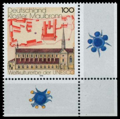BRD 1998 Nr 1966 postfrisch ECKE-URE X8FBECA