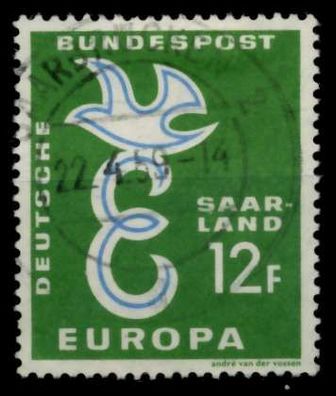 SAAR OPD 1958 Nr 439 zentrisch gestempelt X96929E