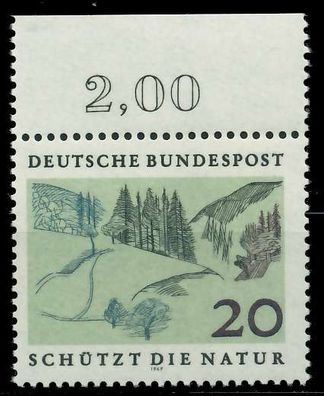 BRD BUND 1969 Nr 592 postfrisch ORA X7F3306