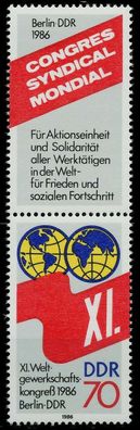 DDR Zusammendruck Nr SZd324 postfrisch SENKR PAAR X034A3A