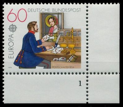BRD BUND 1979 Nr 1012 postfrisch Formnummer 1 X3D6C4E