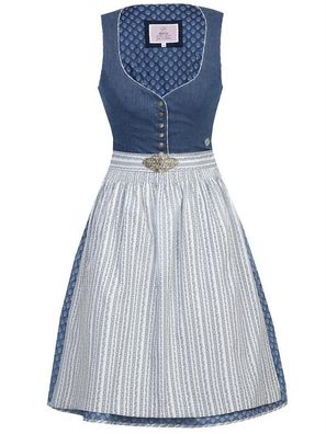 MarJo Dirndl Romy 58er Länge blau - Größe: 34