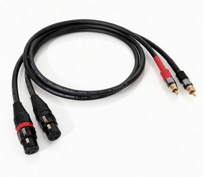 Sommercable Carbokab 225 Referenz Adapterkabel XLR female auf Cinch - OFC HiFi