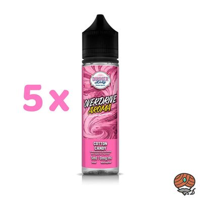Dinner Lady Overdrive COTTON CANDY Longfill Liquid 5x 5ml