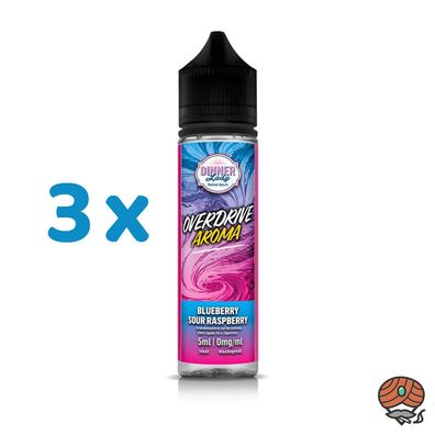 Dinner Lady Overdrive Blueberry SOUR Raspberry Longfill Liquid 3x 5ml