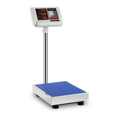 Plattformwaage für Lagerhallen, 30 x 40 cm, Netzteil + Batterie, 100 kg / 10 g