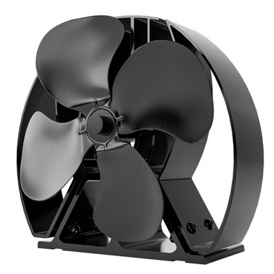Forest Master Viking Ofenventilator 4-Blatt für Holzöfen und Kamine Schwarz