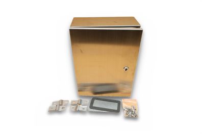 VEVOR Schaltschrank 406x305x152 mm Edelstahl 304 IP66 Wandgehäuse mit Schloss