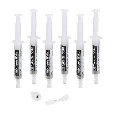 Errecom Extreme White Kältemittel-Leckstopp 6 x 12 ml R600 R290 R134a Adapter