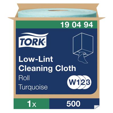 Tork Fusselarme Reinigungstücher Türkis W1 W2 W3 Mehrzweck 500 Tücher
