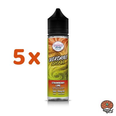 Dinner Lady Overdrive Strawberry LIME Longfill Liquid 5x 5ml