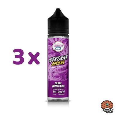 Dinner Lady Overdrive GRAPE GUMMY BEAR Longfill Liquid 3x 5ml