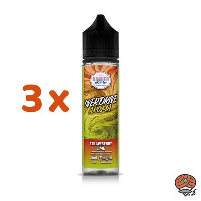 Dinner Lady Overdrive Strawberry LIME Longfill Liquid 3x 5ml