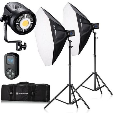 Bresser - F004543 - BR-80SL COB LED 80W Dual Kit mit Softboxen