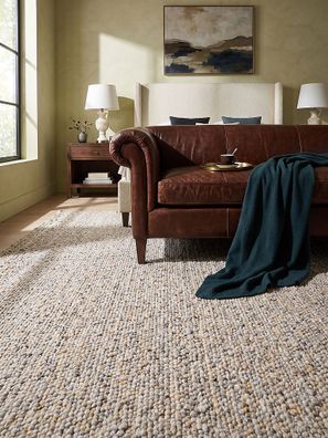 Teppich uni handgewebt Kurzflor - GLAVEN Kadima Design