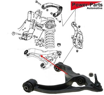 Querlenker vorne unten rechts RAM 1500 4WD Bj:06-25 (Gen.3 & Gen.4) / 2WD Bj:13-25