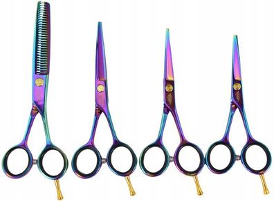 GEPARD Friseurset mit Modellierschere & 3 Haarscheren 5,5" inkl. Etui