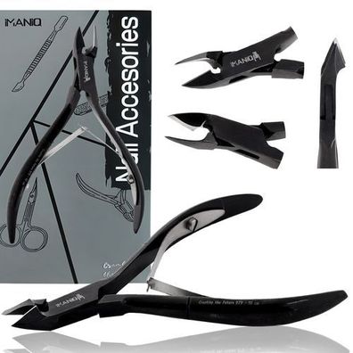 Hautzange Nagelknipser Schere Kosmetik Maniküre Studio SPA schwarz