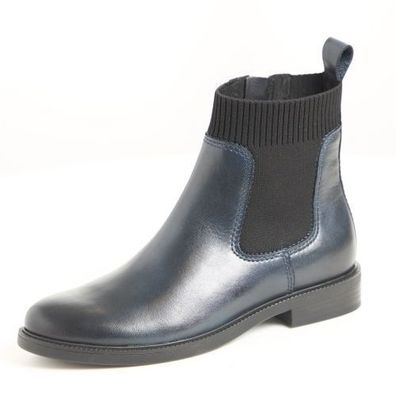 Marco Tozzi Chelsea Stiefel - Navy Combi Leder/Synthetik