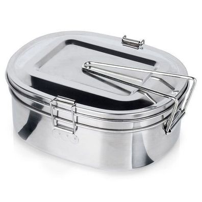 Lunchbox aus Stahl 350 / 900 ml 2 Stück