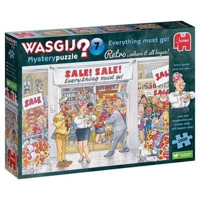 Wasgij Mystery Retro 7 alles muss raus! 1000 Teile Puzzle