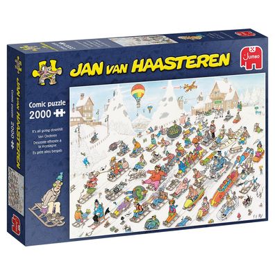 Jan van Haasteren Es geht alles bergab 2000 Teile Puzzle