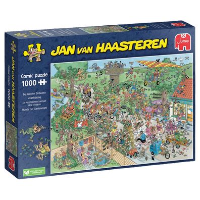 Jan van Haasteren - Stunde der Gartenvögel - 1000 Teile Puzzle