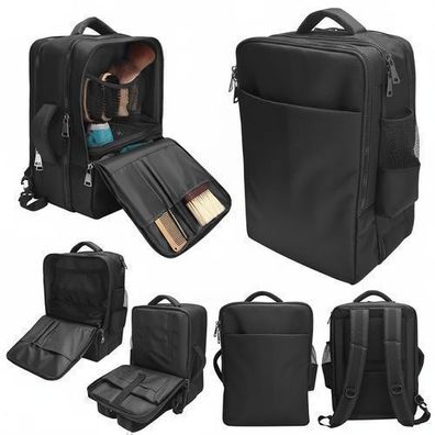 Friseurrucksack schwarz geräumig - Friseurtasche für Werkzeuge Pakis