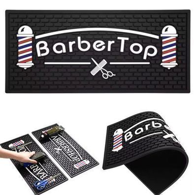 Rutschfeste Friseurmatte 45cm für Scheren, Trimmer und Zubehör - Silikon Ablagematte