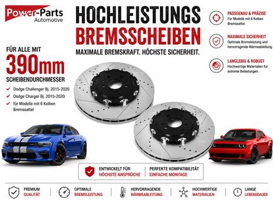 Bremsscheiben VA Challenger, Charger Bj:15-20 SRT & Hellcat (mit 390mm Scheibendur